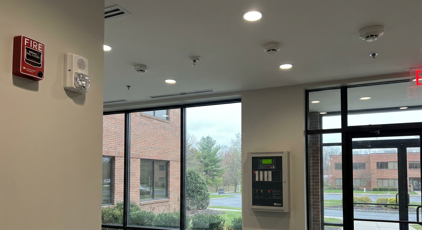 Fire alarm system monitoring for commercial buildings in Pearl River