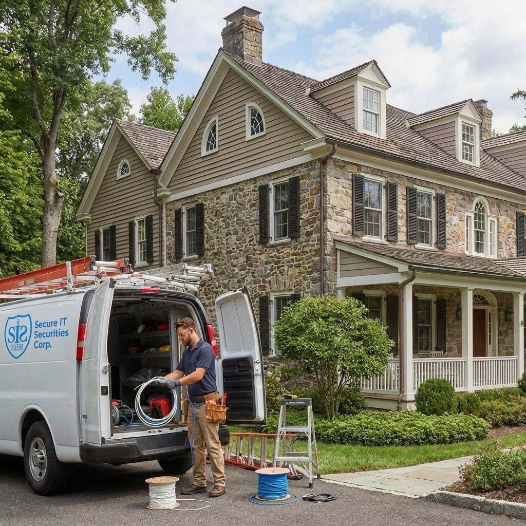 Security wiring upgrade for older homes in Rockland County