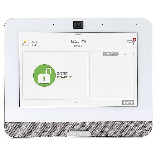 IQ IQP4003 IQ Panel Security/Home Automation Control Panel (Verizon), PowerG 345MHz, 7" All-in-One Touchscreen, White