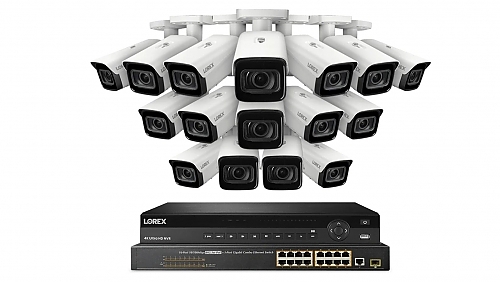 Lorex Elite Series NVR with N4 (Nocturnal Series) IP Bullet Cameras - 4K 32-Channel 8TB Wired System