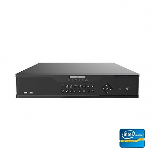 UNV 12MP 16-Channel NDAA-Compliant IP Network Video Recorder with 4 SATA Hard Drive Bays and RAID Data Protection
