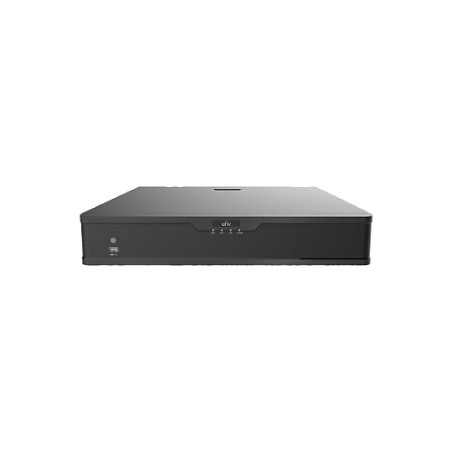 UNV 16MP UltraHD 32-Channel Network Video Recorder with 4 Hard Drive Bays, 16 PoE Ports, and Intelligent Video Analytics