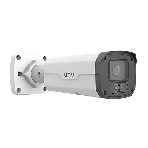 UNV 4MP HD NDAA Compliant ColorHunter Full Color Fixed Bullet IP Security Camera with Deep Learning Artificial Intelligence