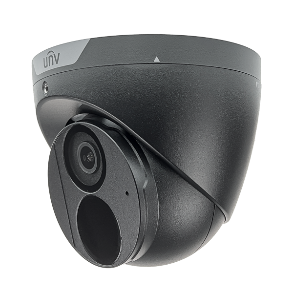 unv_black_fixed_turret_ip_camera_side