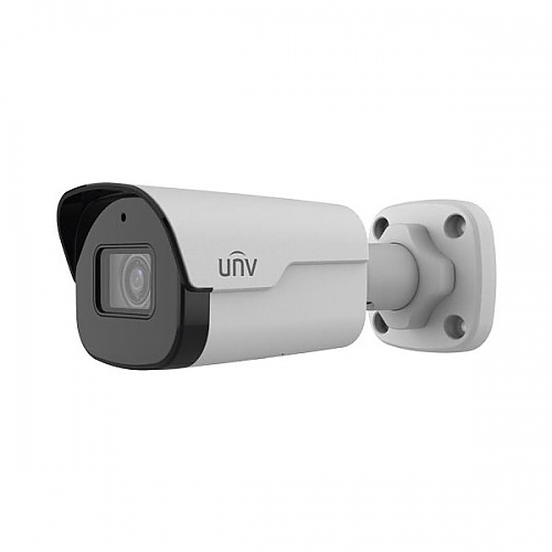 UNV FullHD 1080p (2MP) Prime I NDAA Compliant Weatherproof Bullet IP Security Camera with a 2.8mm Lens, LightHunter Illumination Technology, and a Built-In Mic