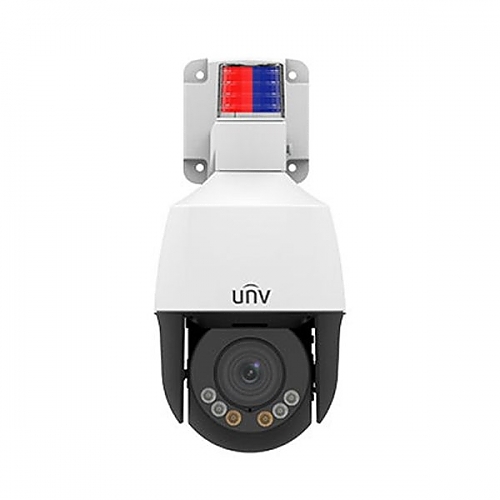 UNV 5MP LightHunter Active Deterrence NDAA-Compliant Mini PTZ Dome IP Security Camera with Autotracking and Deep Learning AI