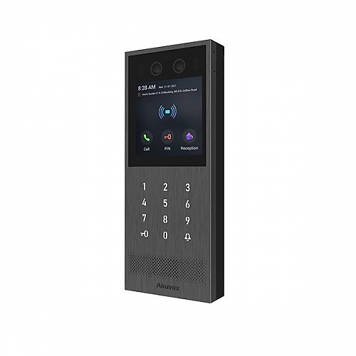 Akuvox Vandal-Resistant Door Phone Smart Intercom with a Built-In 2MP Camera for High-End Residential and Buildings (X912)
