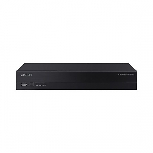 Hanwha Wisenet A series 4K NDAA 8-Channel IP Network Video Recorder with 1 SATA Hard Drive Bay
