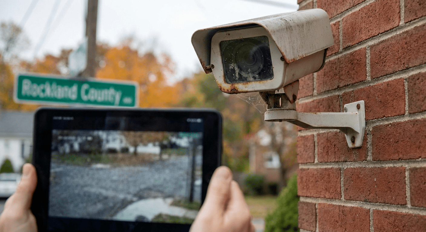 Security camera footage clarity in Rockland County